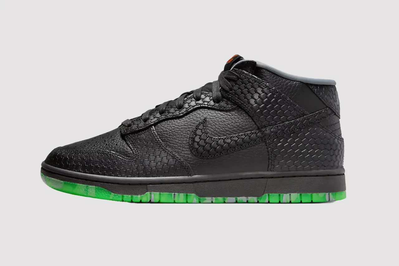 Nike dunk mid black best sale