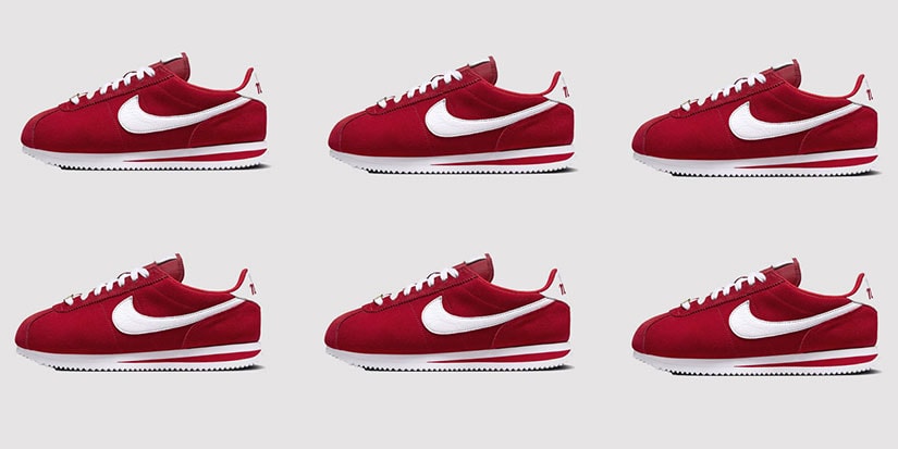 pink and red sneakers