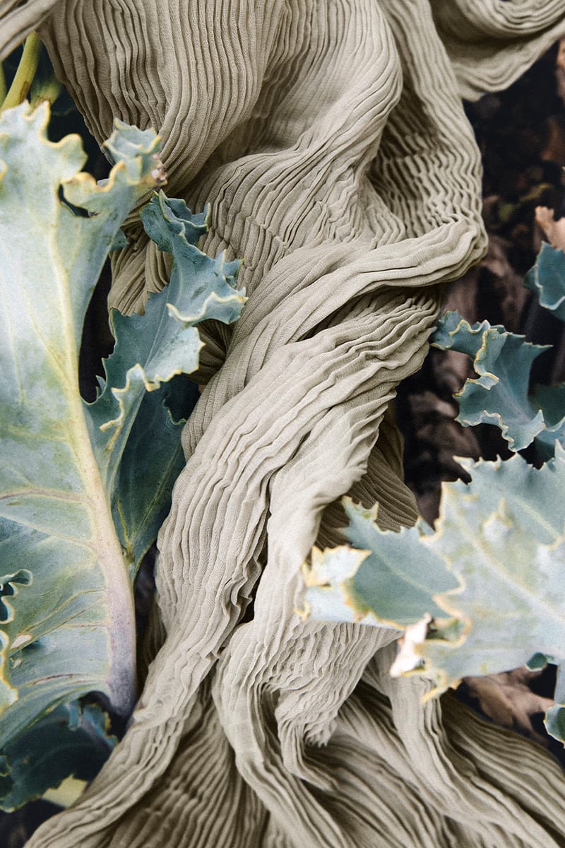 ISSEY MIYAKE ポップコーン プリーツ Monthly Color November Trousers (HP48JF124-61-OLIVE-SOUR-GREEN)