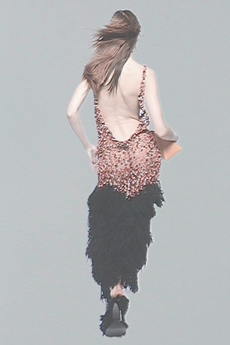 THE ATTICO トップス The Attico - Feather-trimmed knitted top The Attico