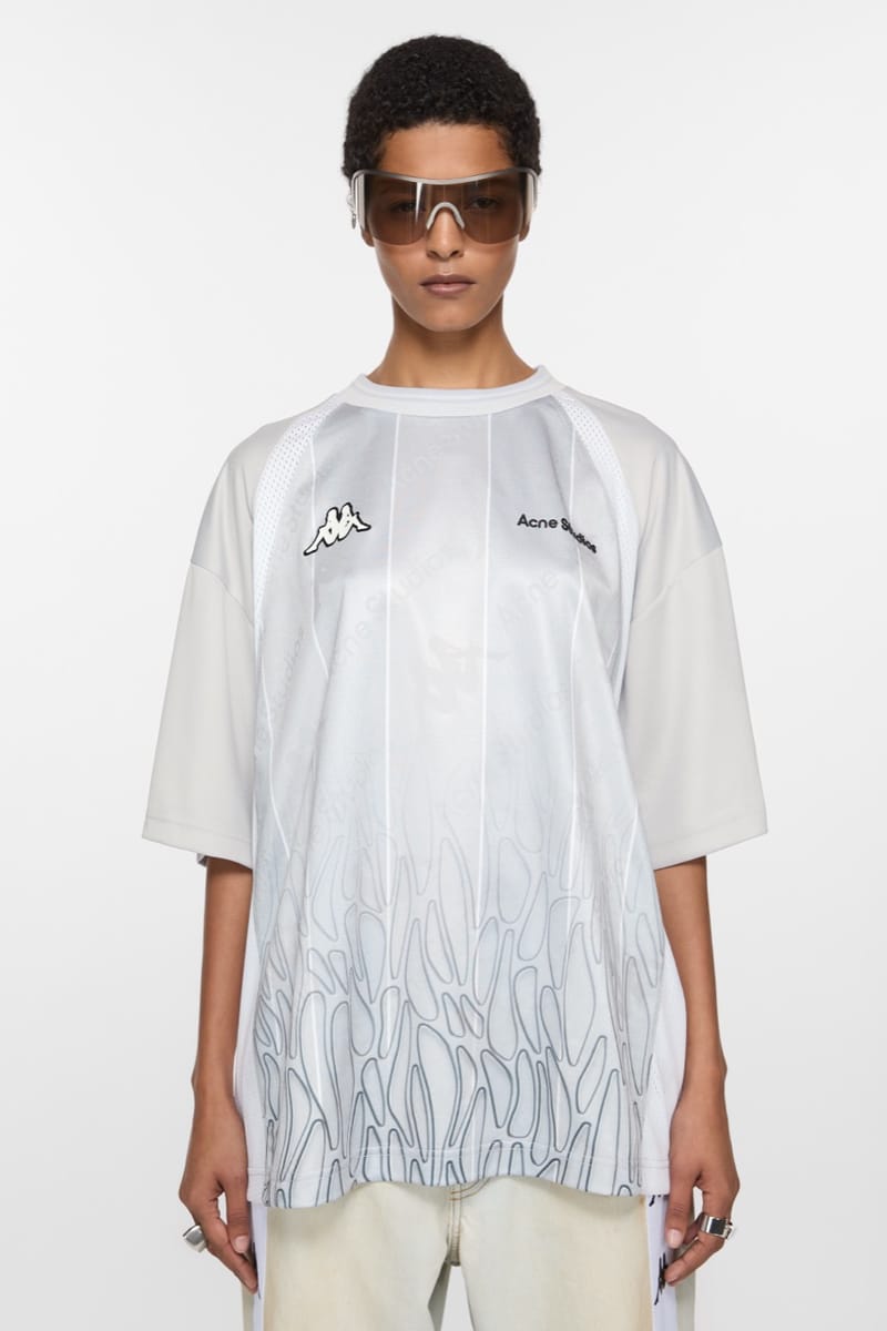 AcneStudios×Kappa 25ssコラボロゴTシャツ Acne Studios - Logo t-shirt - Acne Studios x Kappa - Light