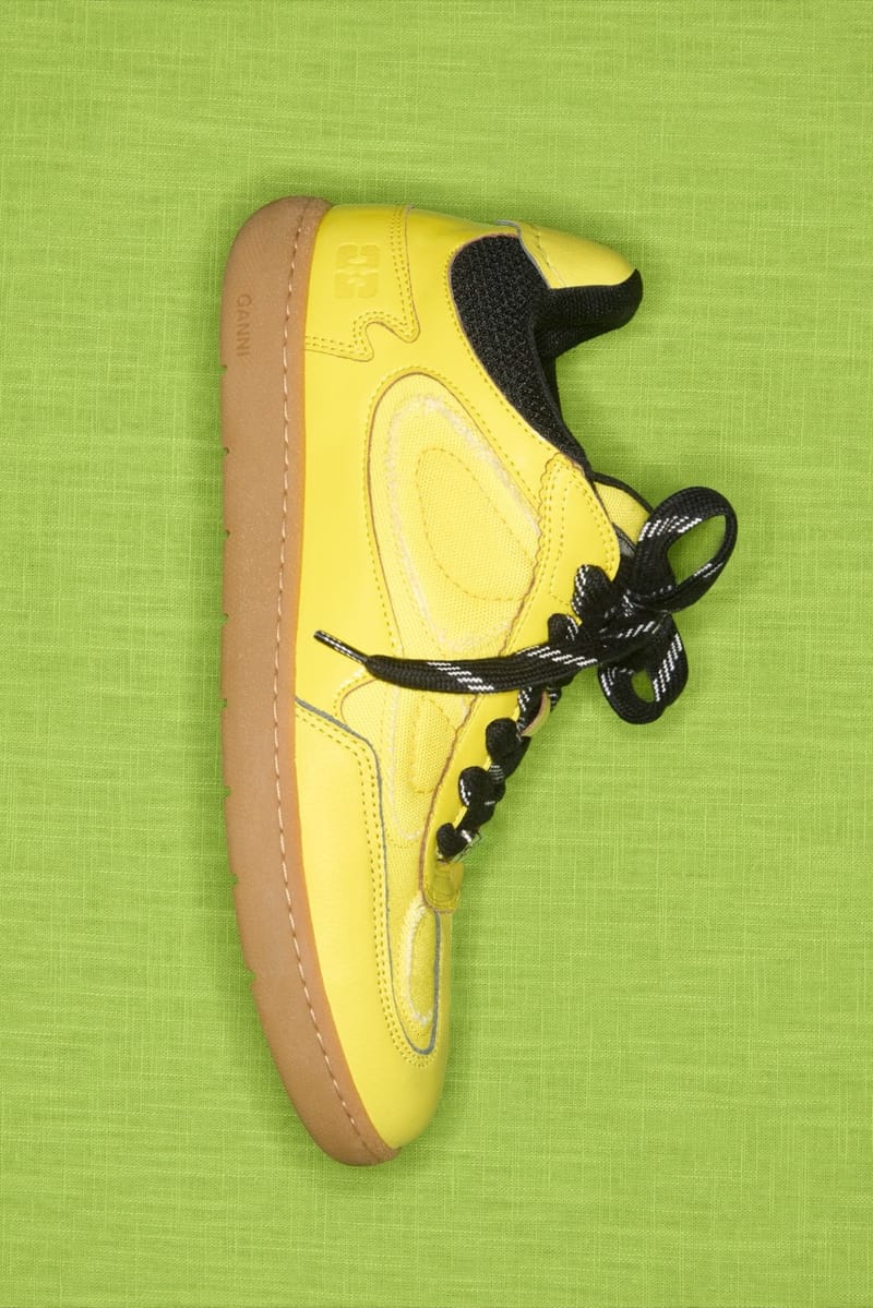 靴 ganni GANNI GANNI GANNI Footwear | Pastel yellow Women's Sneakers | YOOX