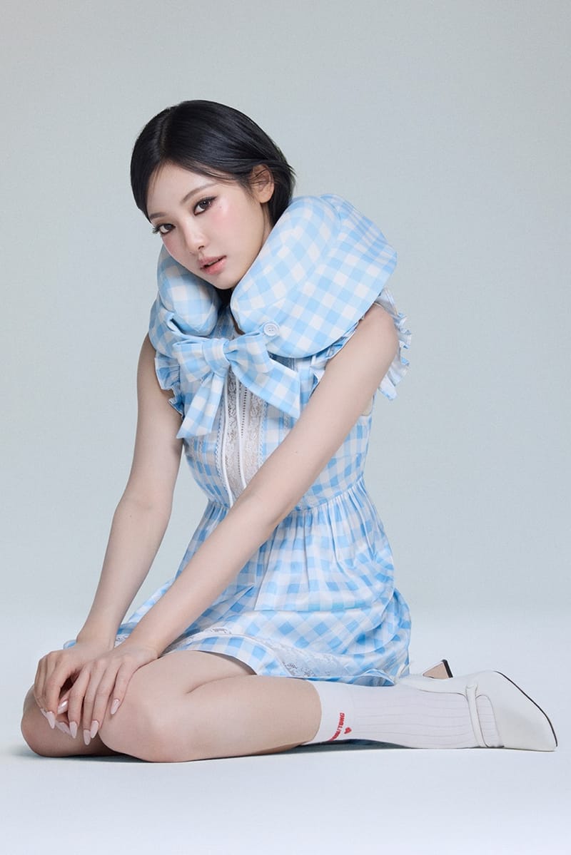 【SHUSHU TONG x HAUS NOWHERE】Ribbon Bodysuit - White Floral Aespa's NingNing Stars in ShushuTong x Haus Nowhere | Hypebae