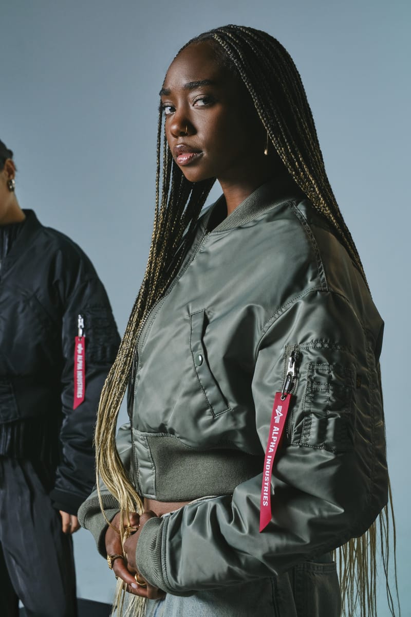 Shop Alpha Industries Knit Rib MA-1 and Cropped MA-1 | Hypebae