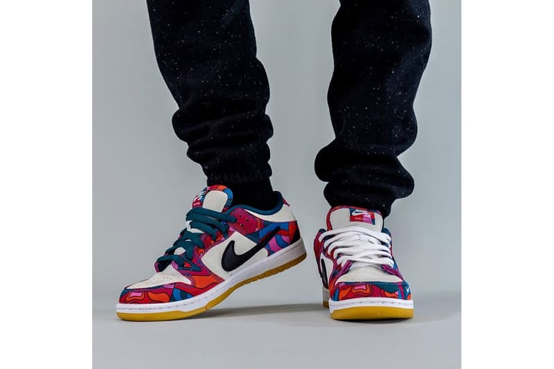 nike dunk parra on feet