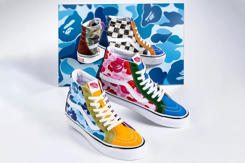 Sepatu vans shop x bape