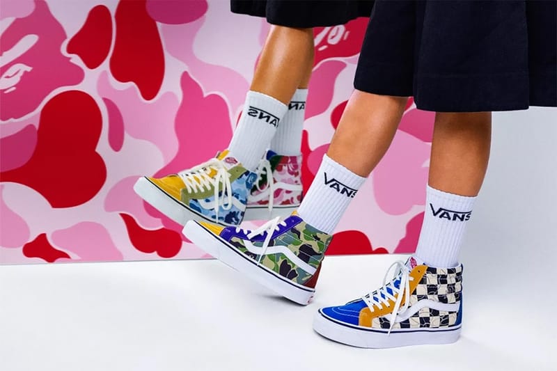 Sepatu vans x clearance bape