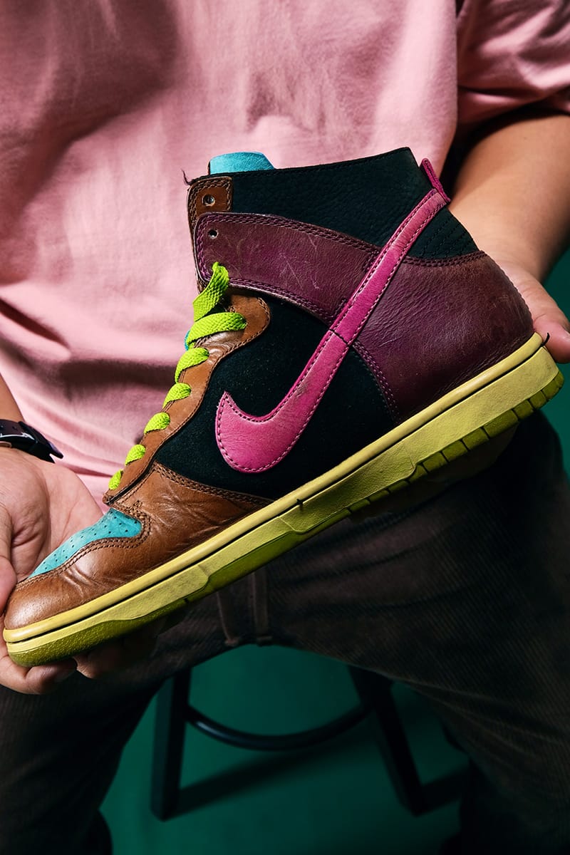 undefeated x nike dunk high nl