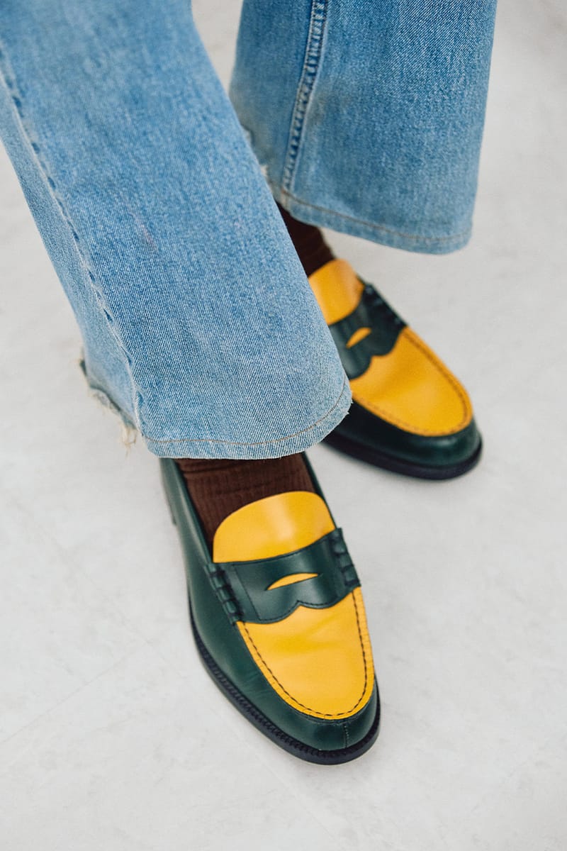 モール通販安い Kenford combi loafers/green white