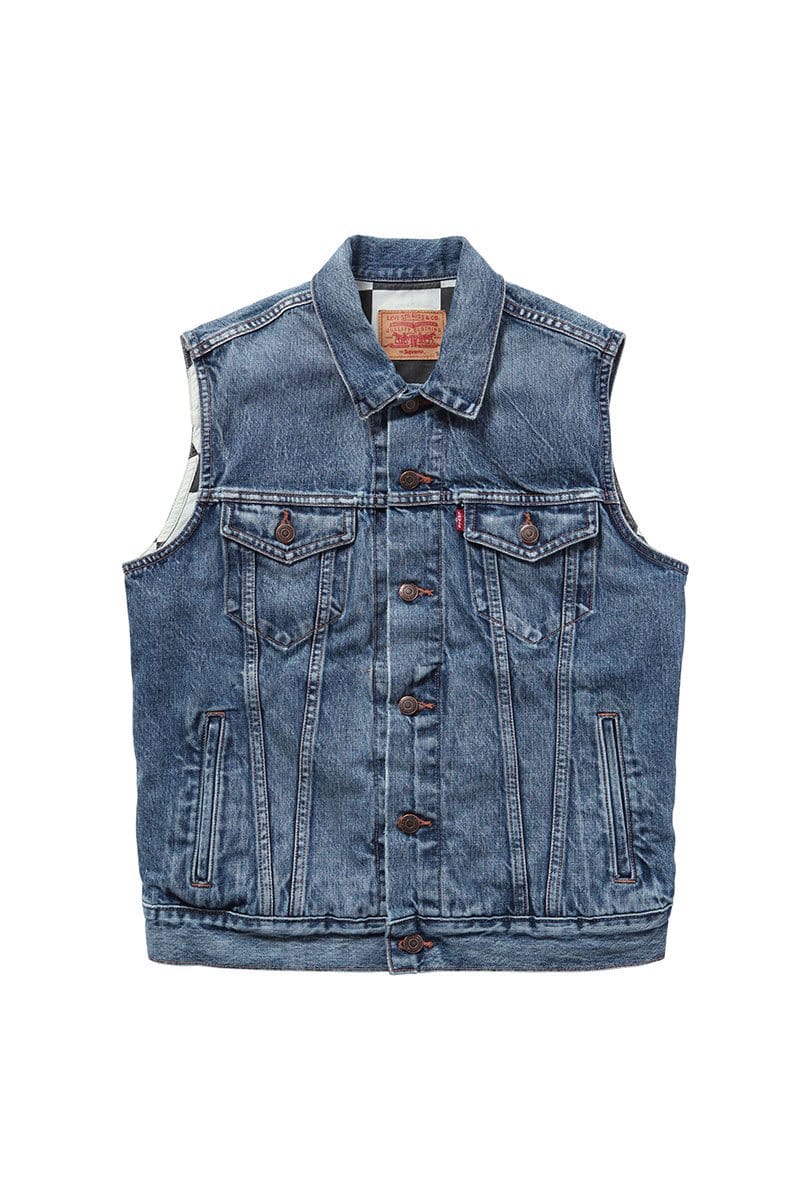supreme levis デニムベスト　14SS Supreme×Levi's 'Trucker Vest'トラッカーベスト Denim デニム