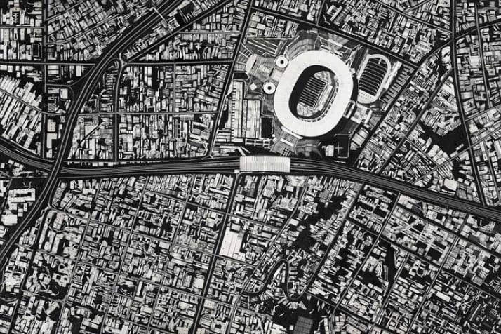 Damien Hirst Black Scalpel Cityscapes