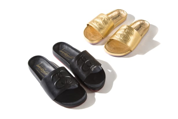 Stussy Women×SOLESTRUCK サンダル　ゴールド Stussy Solestruck SS Link Slide Sandals Gold 100% Leather