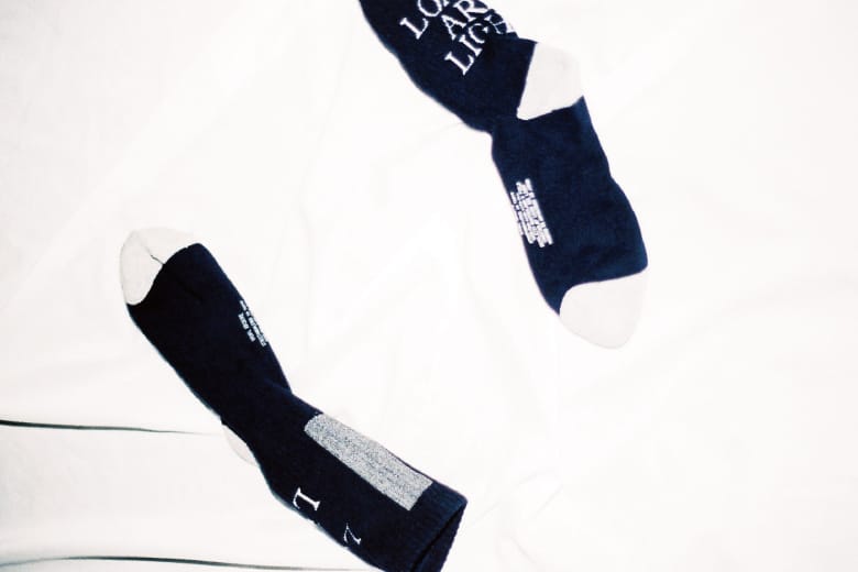 レッグウェア my loads are light vainl archive socks VAINL ARCHIVE が SHIPS JET BLUE 限定で MY LOADS ARE LIGHT との