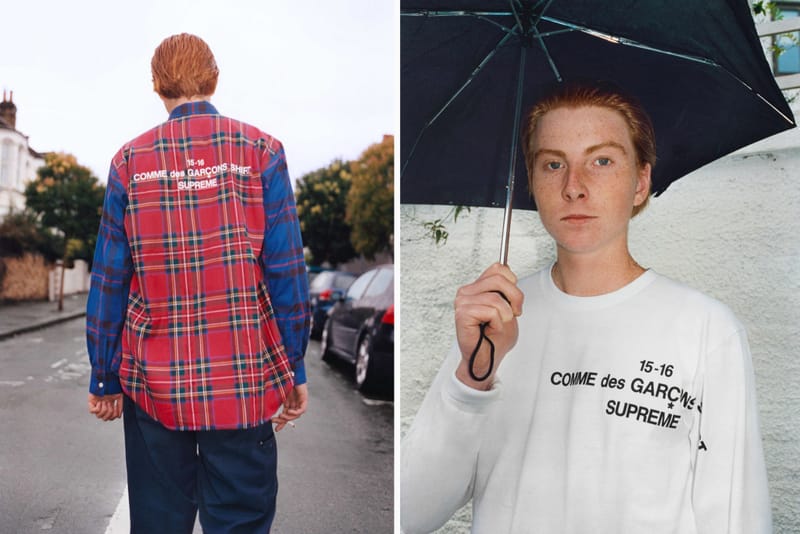 COMME des GARÇONS SHIRT x Supreme 2015 Fall/Winter ルックブック