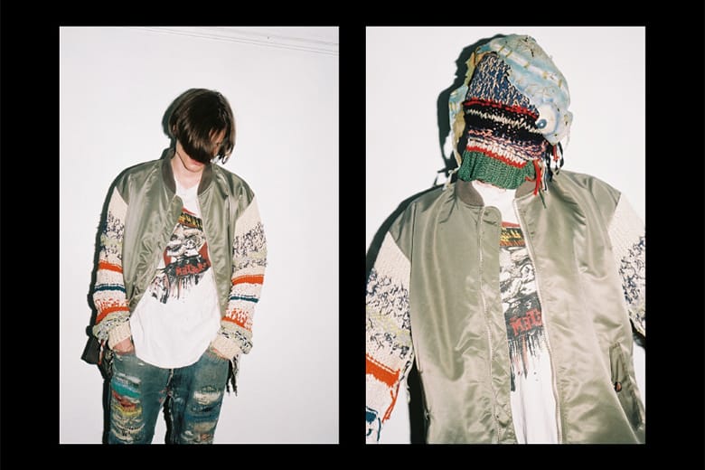 DISCOVERED×MEZLAD PSYZYE ニット切替MA-1 MEZLAD PSYZYE 2016 Spring/Summer ルックブック | Hypebeast.JP