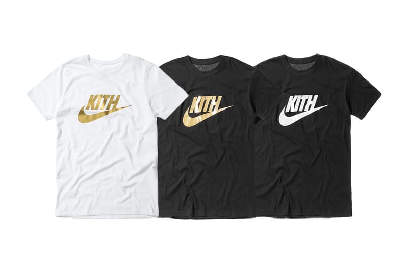 KITH と Nike のホップアップストアを記念して、コラボロゴTシャツを 