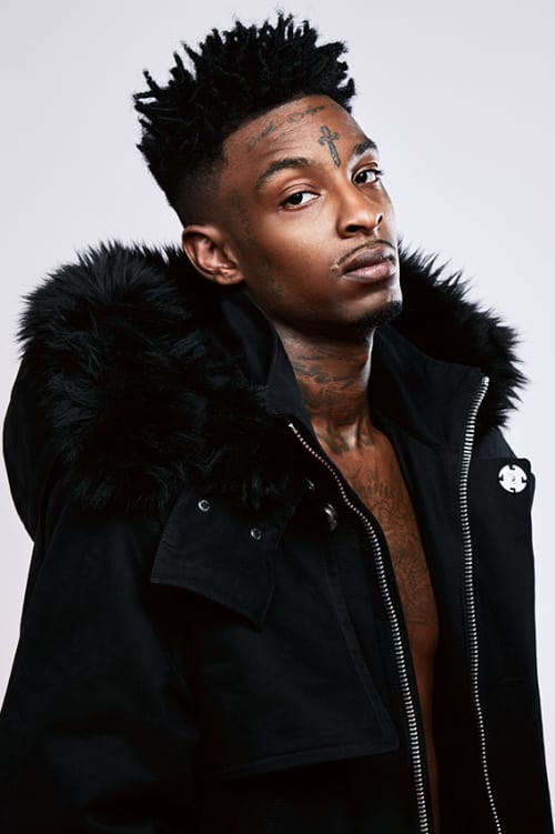説明文必読 GANGSTERVILLE ファー付きオリーブジャケット サイズＳ OFF-WHITE の新たなルックブックに 21 Savage がモデルとして登場