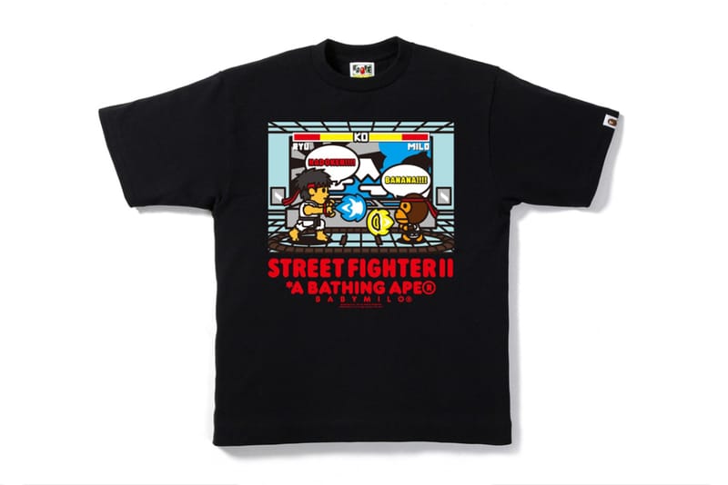 未使用品！A BATHING APE ストリートファイター II コラボTシャツ BAPE X Capcom Milo Street Fighter 2 Tee 1 Black Men's - US