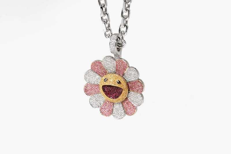 J バルヴィンのために18金と宝石で製作した村上隆のお花