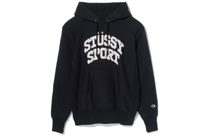 kuromaru【美品】STUSSY×Champion コラボ 防風仕様 ブランド古着】【STUSSY × Champion （ステューシー