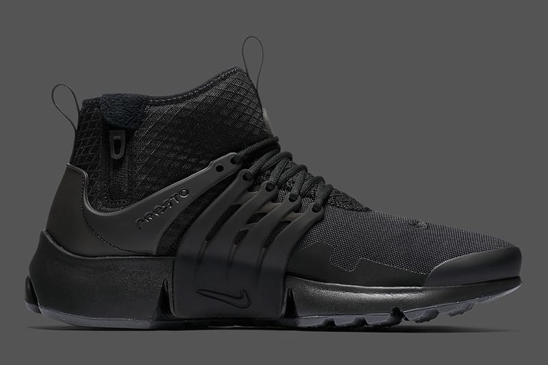 Nike air presto deals mid utility triple black