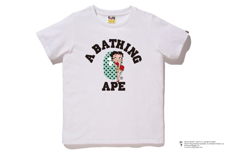 A BATHING APE × BETTY BOOP コラボ アベイシングエイプがアメリカのセクシーアニメキャラクター