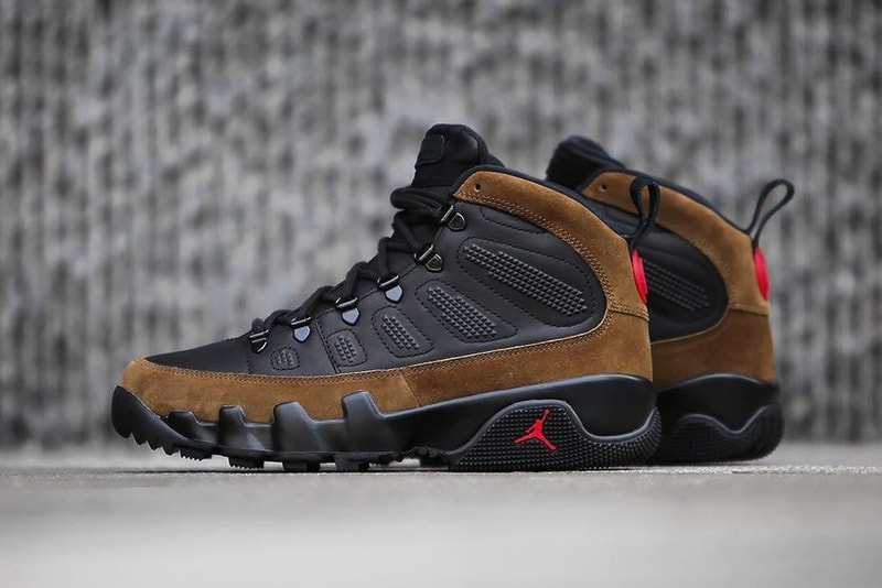 冬仕様にメイクオーバーされたブーツタイプの Air Jordan 9 Boot NRG