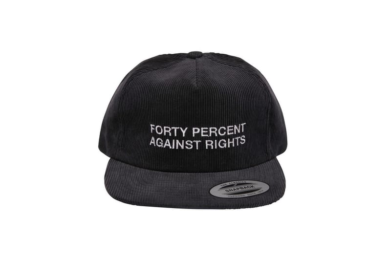 FORTY PERCENT AGAINST RIGHTS キャップ BANNER cap forty percent against rights