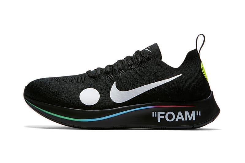 Off-White™xNike Zoom Fly Mercurial Flyknitの詳細情報がSNKRS上に