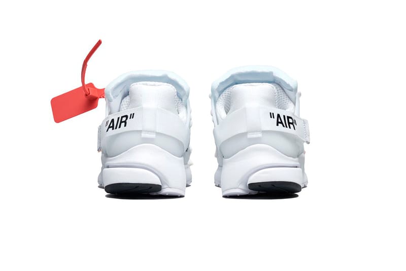 オフホワイト x ナイキによる新作コラボ Air Presto の公式ビジュアル