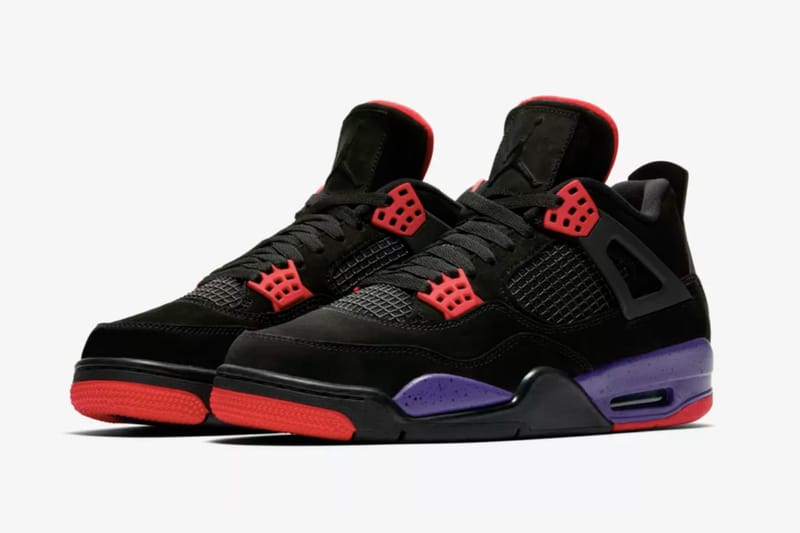 Air jordan 4 black shop court purple