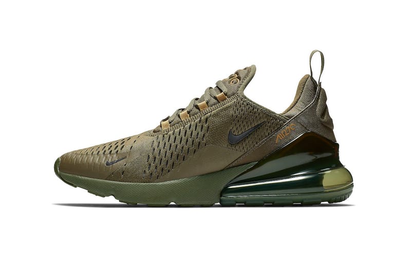 Nike air max 270 green and gold on sale