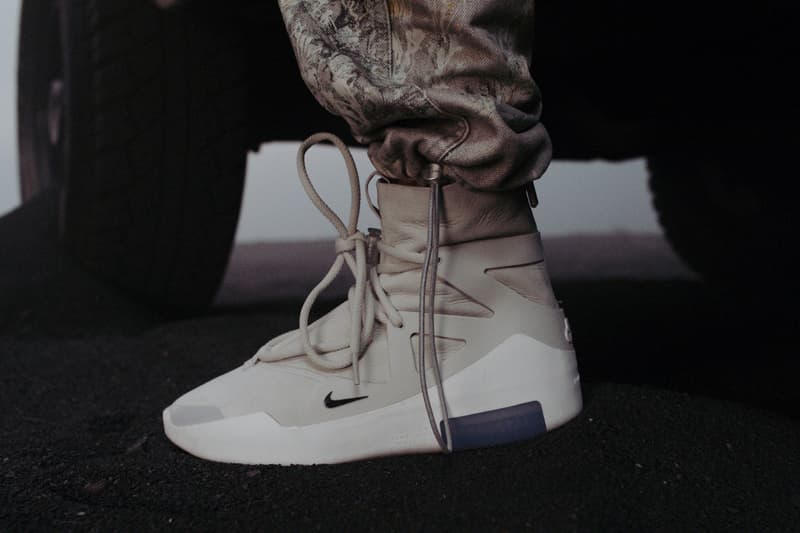 fear of god x nike basketball jacket light cream