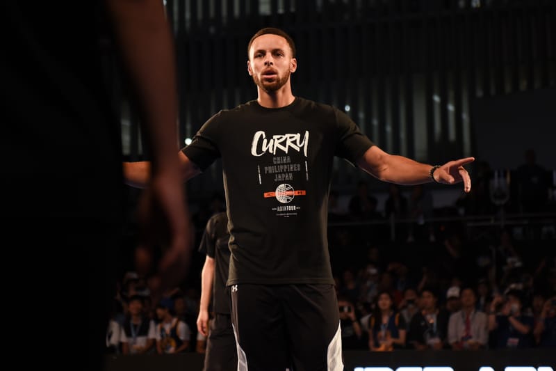 NBA屈指のスター選手ステフィン・カリーが来日スペシャルイベントを