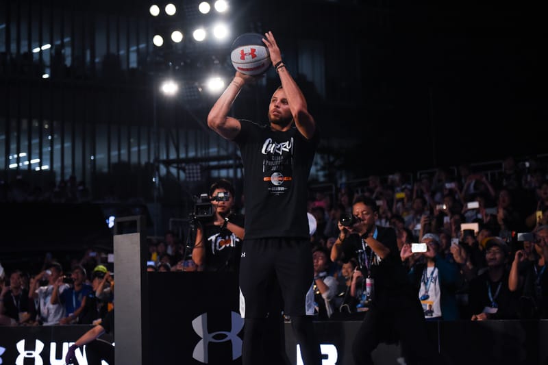 NBA屈指のスター選手ステフィン・カリーが来日スペシャルイベントを