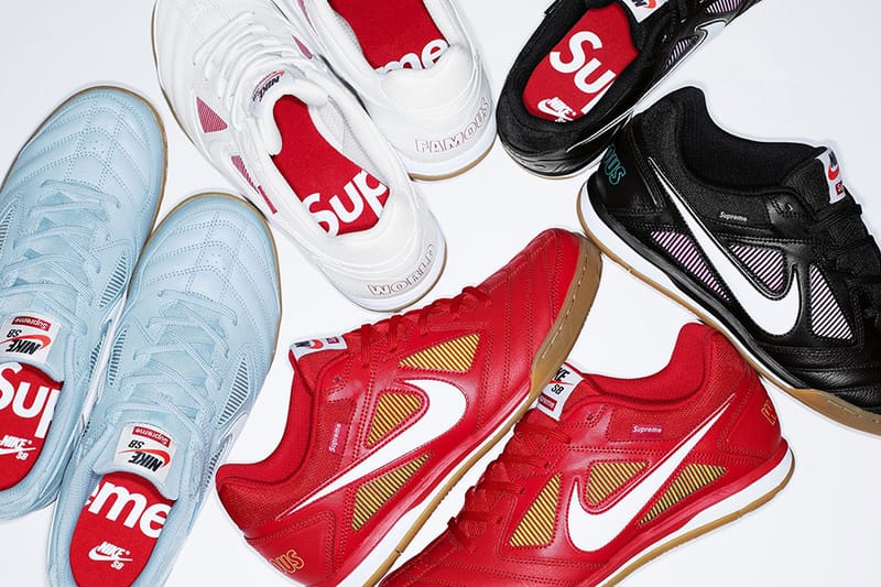 SUPREME x NIKE SB GATO QS WORLD FAMOUS WHITE 9.5 New | eBay