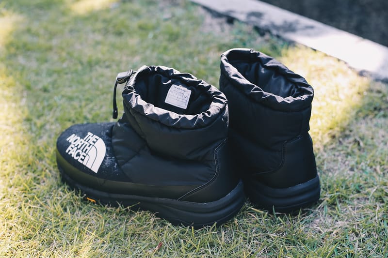 The north face x atmos lab nuptse down shop bootie