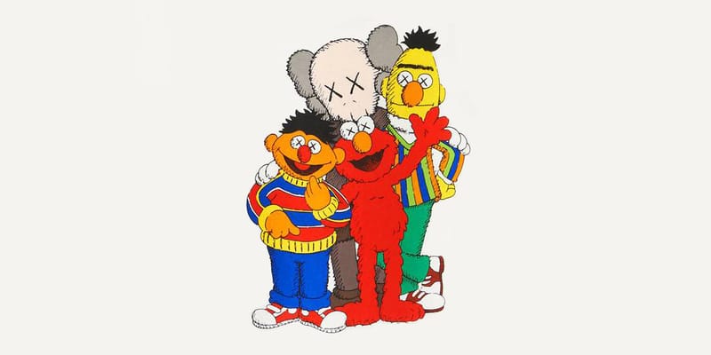 KAWS が Instagram にセサミストリートとの最新コラボグッツを公開