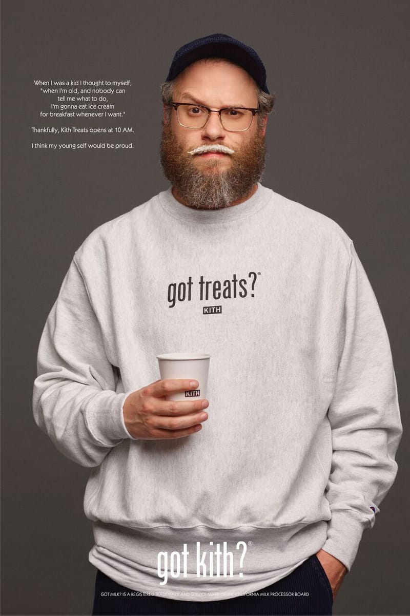 KITH TREATSより著名広告“got milk?”とのコラボアイテムが登場 | Hypebeast.JP