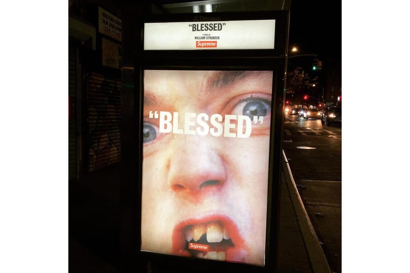 Supremeの新作スケートビデオ “BLESSED”の広告がNYのバス停をジャック ...