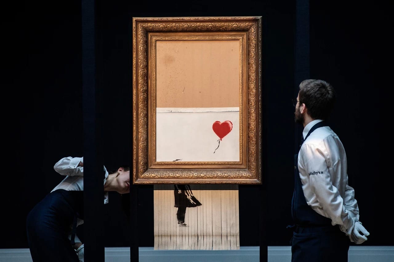 シュレッダー裁断された Banksy の“愛はごみ箱の中に”はその後どうなっ