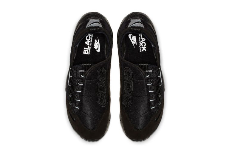 ブラック CDG x ナイキによるエア フットスケープモーションが遂に登場