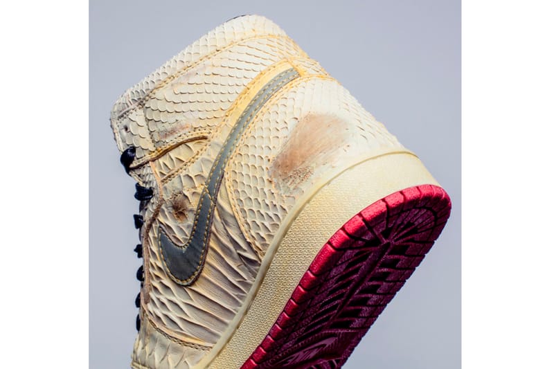 シュー・サージョンが高級素材を用いて“汚れた”Air Jordan 1を再現