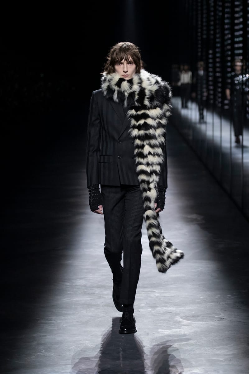 【美品】SAINT LAURENT ニットマフラー アンソニーヴァカレロ期 SAINT LAURENT PARIS サンローランパリ ヴァカレロ期 ニット