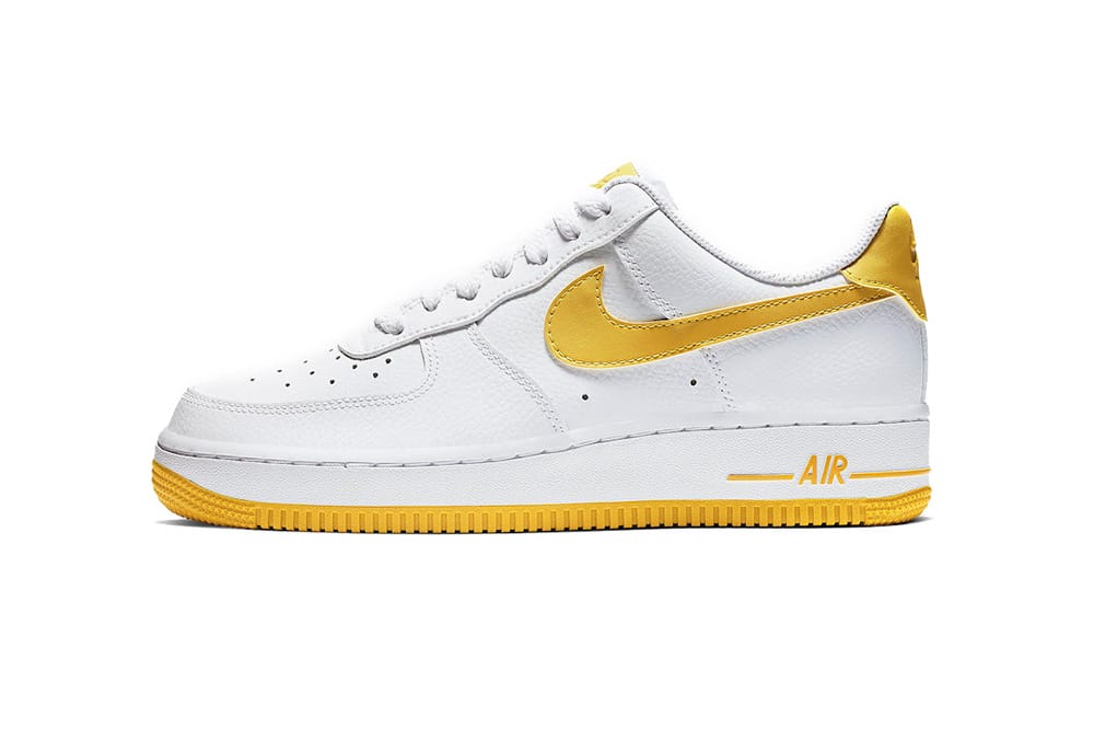 NIKE AIR Force 1 LOW BY YOU white/yellow