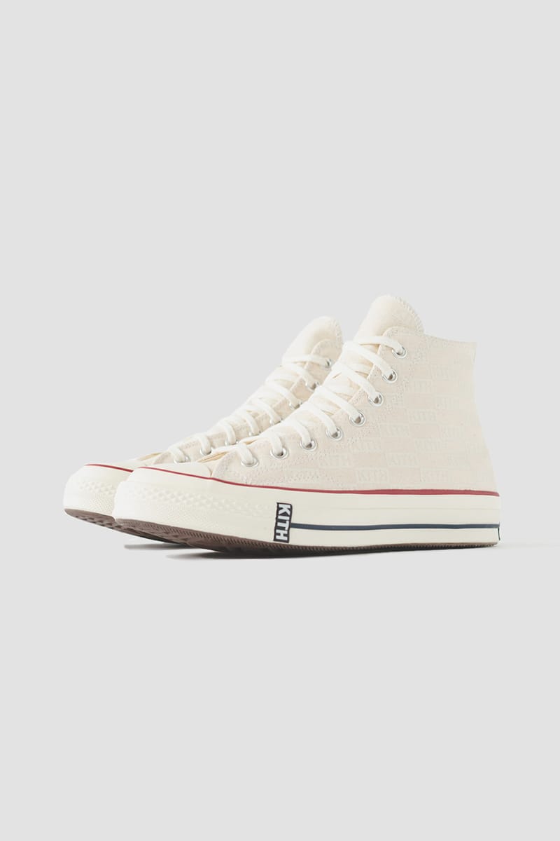 KITH x Converse より控えめ総柄ロゴデザインの新作コラボ Chuck