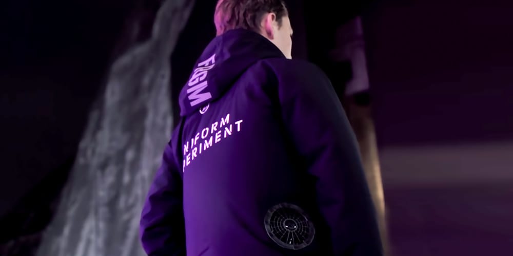 uniform experiment が作業服メーカー BURTLE との異色コラボ扇風機付きジャケットを発表