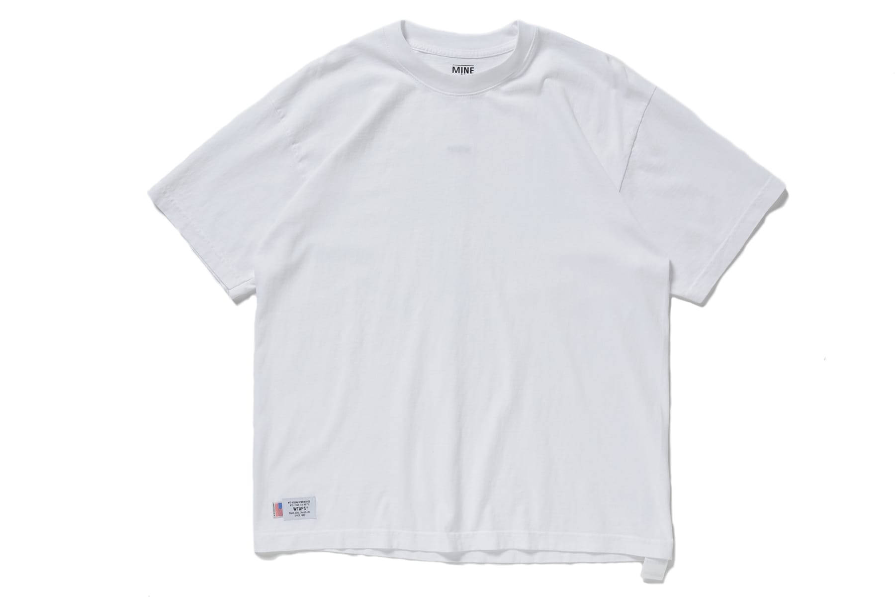19SS WTAPS×MINE ロゴ刺繍ヘビーウェイトTシャツ(MFG)Tシャツ/カットソー(半袖/袖なし)