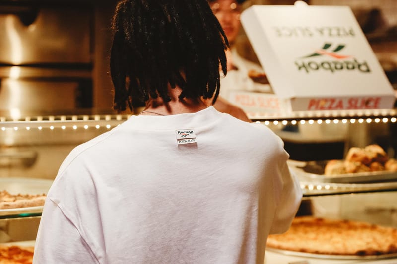 リーボックがピザスライスとのコラボTシャツをリリース