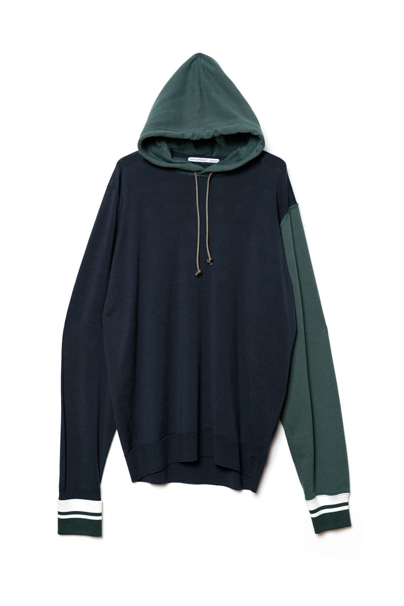 ファッションの sacai サカイ JOHN SMEDLEY ニット パーカー ブラック 